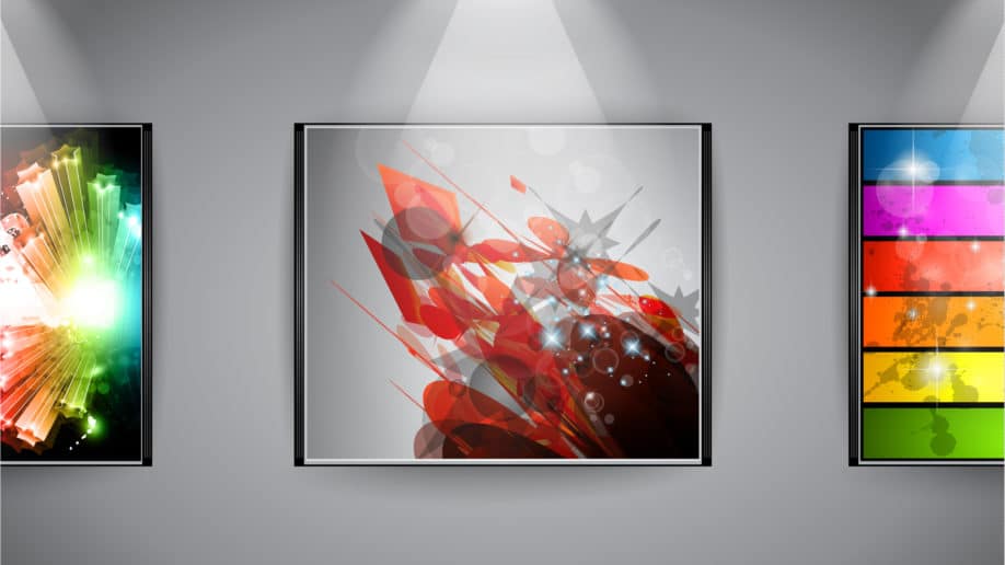 gallery art exhibit frame abstract
