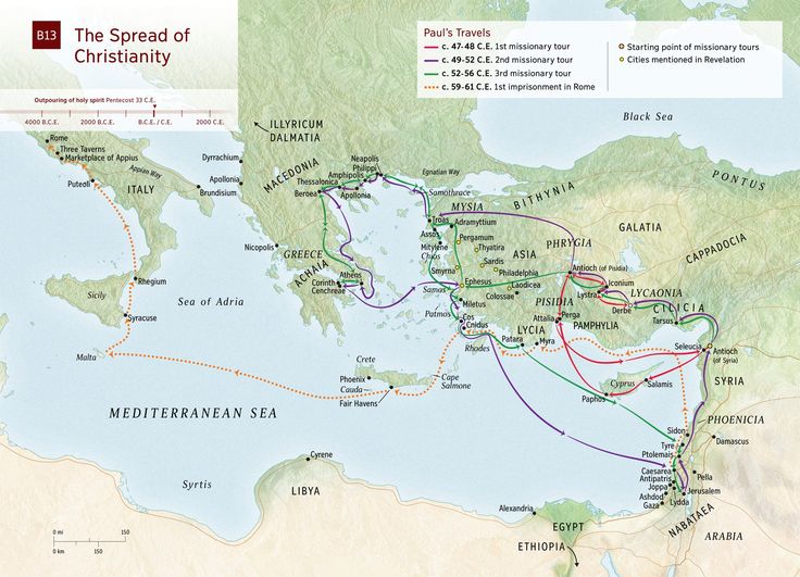 The Spread of Christianity (Map) _ NWT